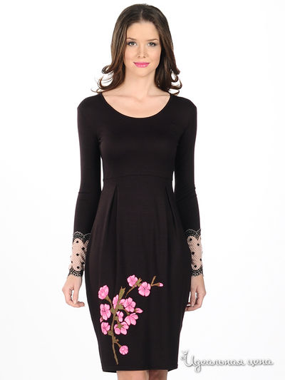 Платье Наталья Новикова, цвет цвет темно-фиолетовый