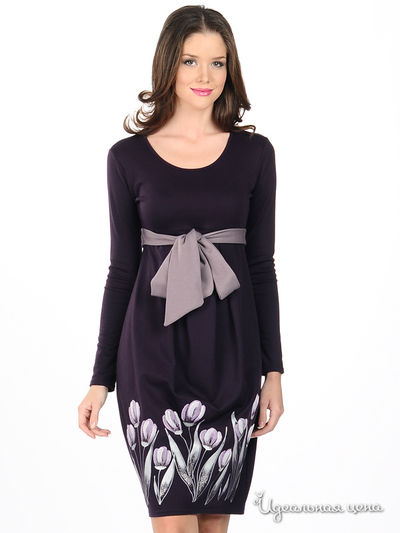 Платье Наталья Новикова, цвет цвет темно-фиолетовый