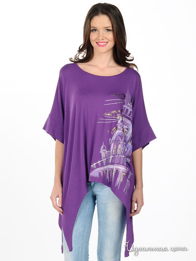 Туника Наталья Новикова, цвет цвет сиреневый