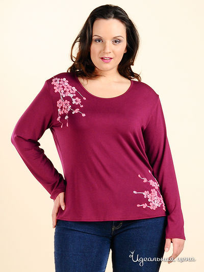 Лонгслив Наталья Новикова, цвет цвет лиловый