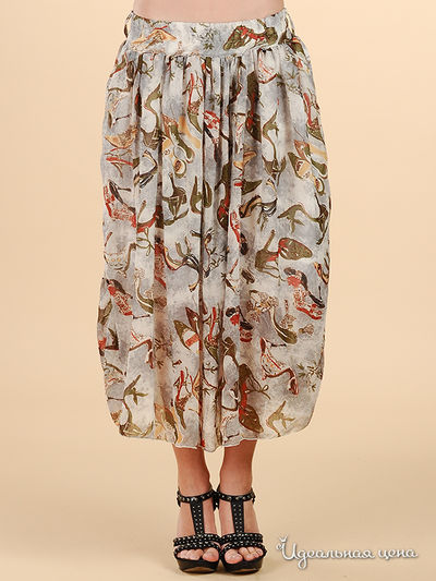 Юбка Soho, цвет цвет серый / принт цветы