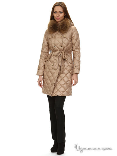 Пуховик ODRI, цвет цвет бежево-коричневый