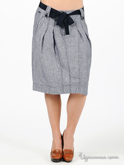 Юбка Marlboro Classics, цвет цвет серо-синий