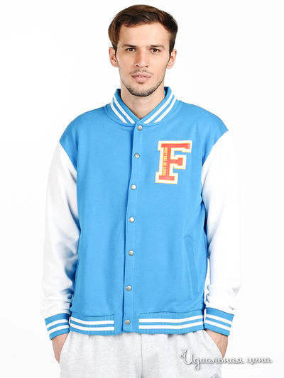 Толстовка Fruit of the Loom, цвет цвет светло-синий / белый