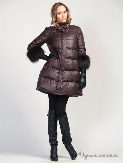 Пуховик ODRI, цвет цвет шоколадный