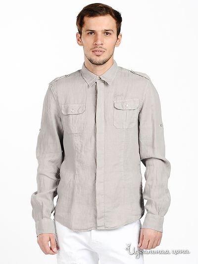 Рубашка Gaudi, цвет цвет серо-бежевый