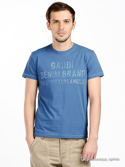 Футболка Gaudi, цвет цвет синий