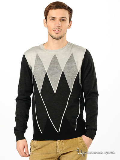 Джемпер VARGAS, цвет цвет серый / черный