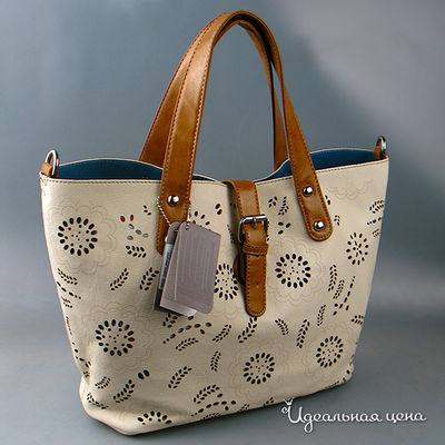 Сумка David Jones, цвет цвет бежевый / коричневый