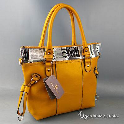 Сумка David Jones, цвет цвет горчичный