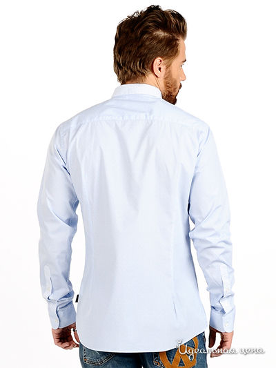 Рубашка Moschino MS мужская, цвет голубой