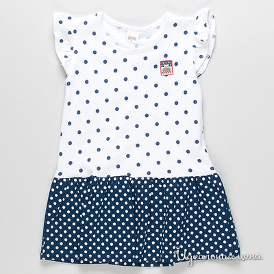 Платье Cutie Bear, цвет цвет белый / темно-синий
