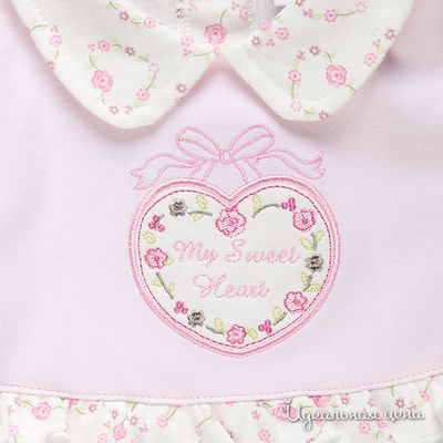 Комбинезон Cutie Bear для девочки, цвет белый / розовый