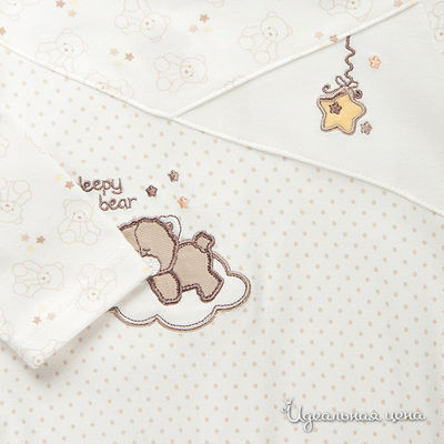 Комбинезон Cutie Bear для девочки, цвет белый / бежевый