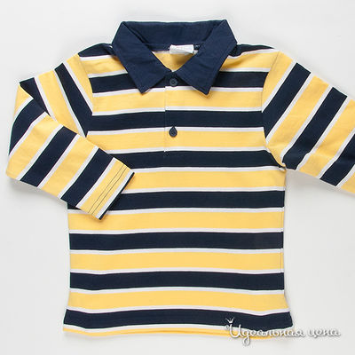 Поло Cutie Bear, цвет цвет желтый / темно-синий