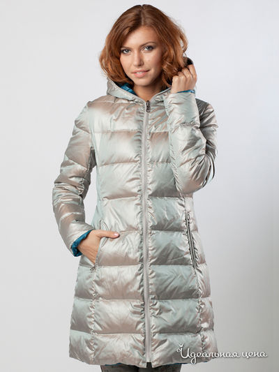 Полупальто French Fries, цвет цвет бежевый/бирюза