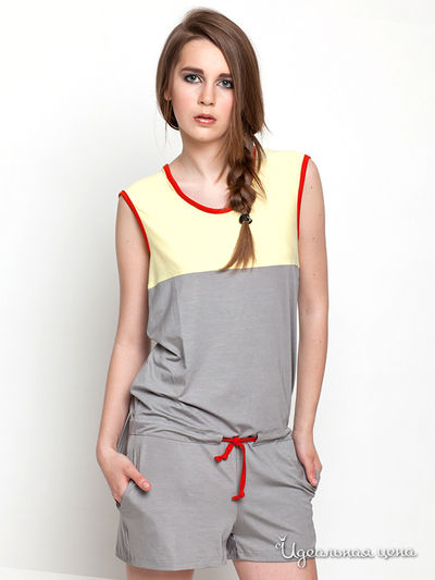 Комбинезон French Fries, цвет цвет желтый / серый