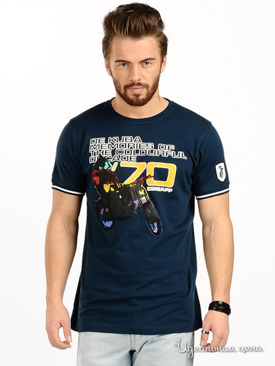 Футболка De Kuba, цвет цвет темно-синий