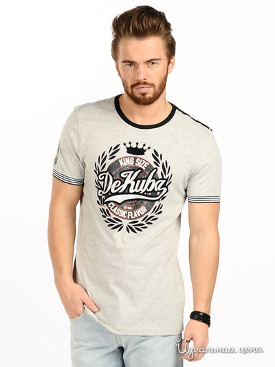 Футболка De Kuba, цвет цвет серый меланж