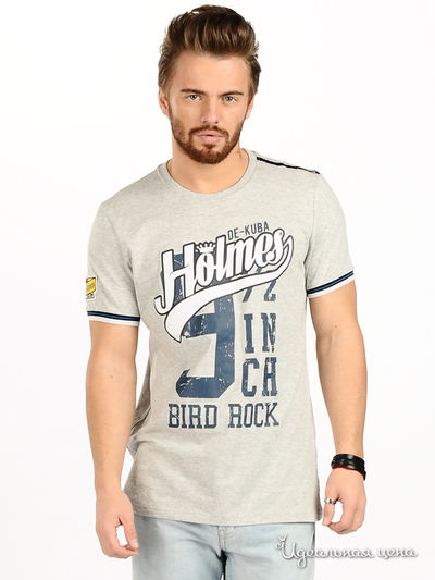 Футболка De Kuba, цвет цвет серый меланж