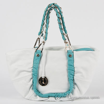 Сумка Laduella, цвет цвет белый / бирюзовый