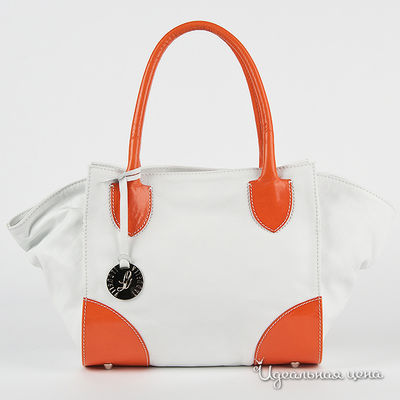 Сумка Laduella, цвет цвет белый / оранжевый
