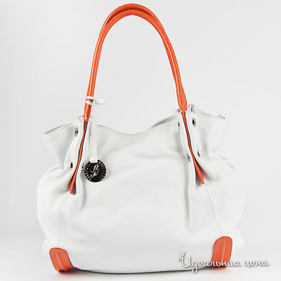 Сумка Laduella, цвет цвет белый / оранжевый