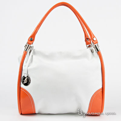 Сумка Laduella, цвет цвет белый / оранжевый