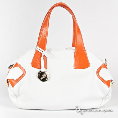 Сумка Laduella, цвет цвет белый / оранжевый