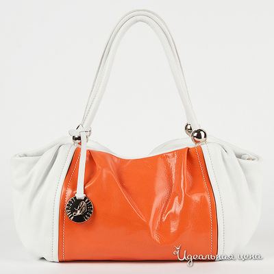 Сумка Laduella, цвет цвет белый / оранжевый