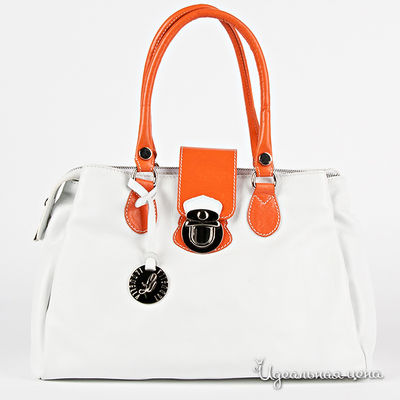 Сумка Laduella, цвет цвет белый / оранжевый