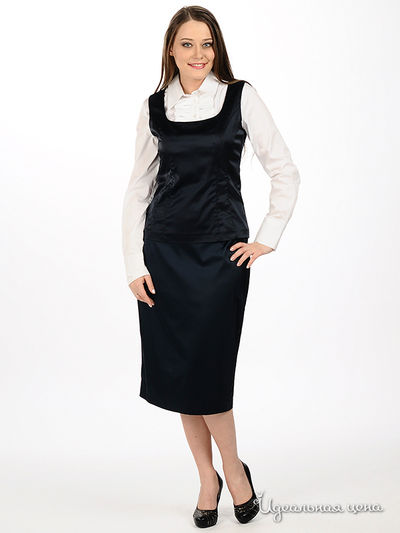 Блузка Мультибренд, цвет цвет синий