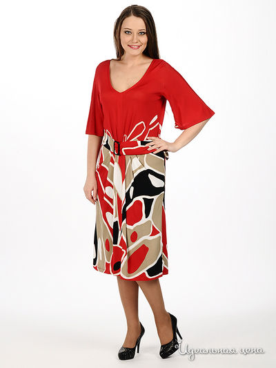 Платье Мультибренд, цвет цвет красный / черный