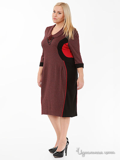 Платье Lenta, цвет цвет бордовый