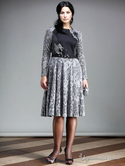 Платье Lenta, цвет цвет серый