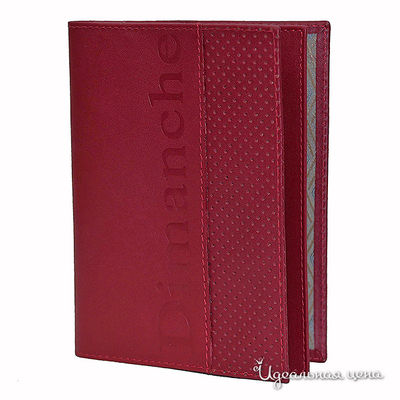 Бумажник Dimanche, цвет цвет темно-красный