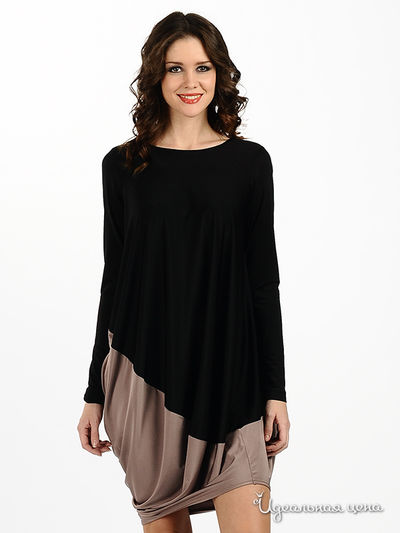 Платье Roman, цвет цвет черный / светло-коричневый