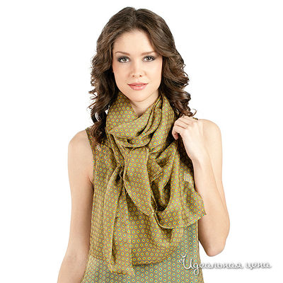 Платок Мультибренд, цвет цвет хаки / голубой / желтый