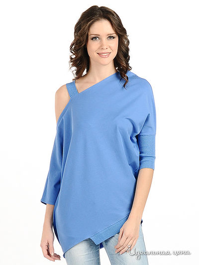 Блузка Мультибренд, цвет цвет голубой