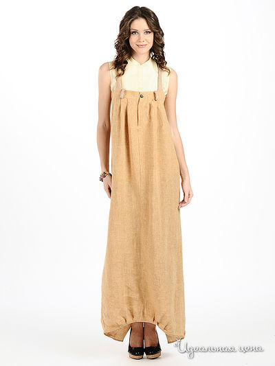 Платье Мультибренд, цвет цвет серо-коричневый