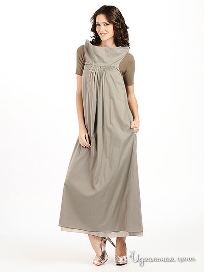 Платье Мультибренд, цвет цвет серый
