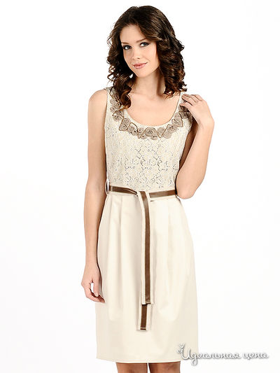 Платье Мультибренд, цвет цвет песочный