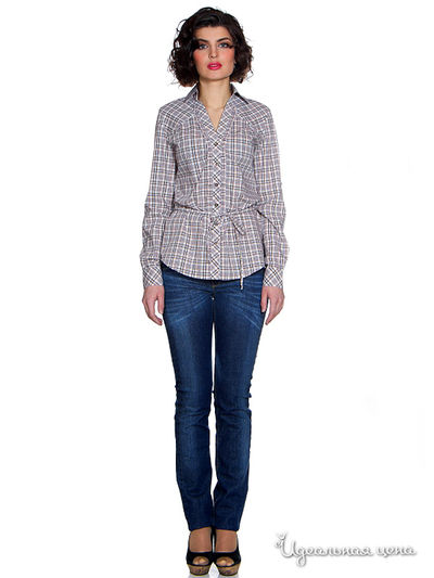 Блузка Bizzaro, цвет цвет светло-бежевый / голубой