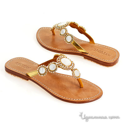 Сандалии Mystique, цвет цвет золотой