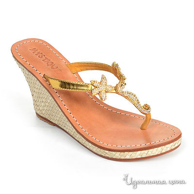Сандалии Mystique, цвет цвет золотой