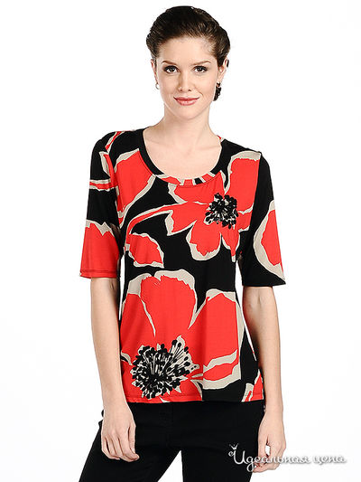 Футболка Fuego, цвет цвет черный / красный / бежевый