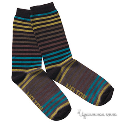 Носки Melton, цвет цвет коричневый / болотный / бирюзовый