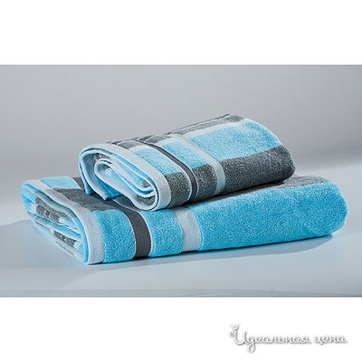 Полотенце Primavelle, цвет цвет бирюзовый / серый