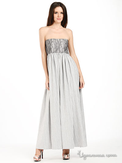 Платье Suvenir, цвет цвет серый / белый