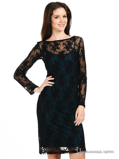 Платье Suvenir, цвет цвет черный / бирюзовый